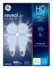 GE Lighting Reveal HD+ A19 E26 (Medium) LED Bulb Pure Clean Light 60 Watt Equivalence 4 pk