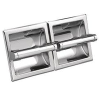 CHROME DOUBLE PAPER HOLDER