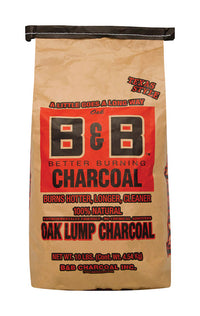 B&B Charcoal All Natural Oak Hardwood Lump Charcoal 10 lb