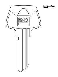 Hy-Ko Home House/Office Key Blank S16 Single sided For Sargent Key Locks (Pack of 10)