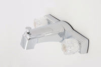 Tub-Shower Valve 8"/Diverter W/Crystal Handles Chrome W/out Shower Kit