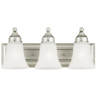 Westinghouse  3  Antique Pewter  Clear  Wall Sconce