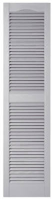 15 x 60-In. Paintable Louvered Shutters, Pair