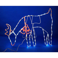 Celebrations LED  Multi  28 in. Feeding Reindeer  Yard Decor