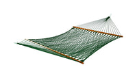 Castaway  60 in. W x 82 in. L 2 person  Green  Rope Hammock