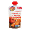 Earth's Best Organic Sweet Potato Apple Baby Food Puree - Stage 2 - Case of 12 - 4 oz.