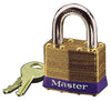 Master Lock 2.8 in. H X 1.2 in. L Laminated Brass 4-Pin Tumbler Padlock