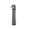 Southwire Woods 4 ft. L 6 outlets Power Strip w/Surge Protection Black 1440 J