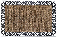 AstroTurf Scraper Doormat, Stems and Leaves, Earth Taupe, 24 x 36-In.