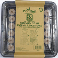 PlantBest 3 in. H X 12.2 in. W X 12.2 in. L Self-Watering Peat Pellet Greenhouse 1 pk (Pack of 10)