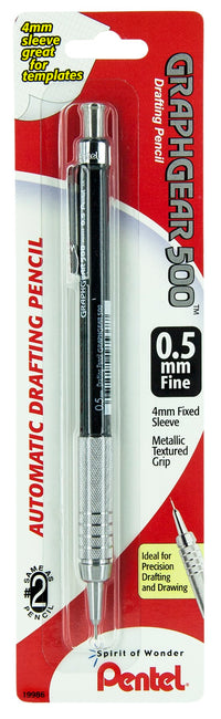 Pentel Pg525bp .5 Mm Graphgear 500 Mechanical Drafting Pencil (Pack of 6)