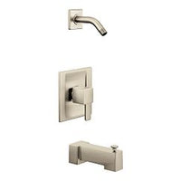 Brushed nickel Posi-Temp(R) tub/shower