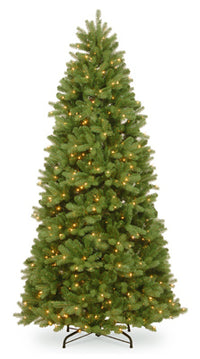 Artificial Pre-Lit Christmas Tree, Newberry Spruce, 750 Clear Lights, 7.5-Ft.