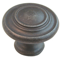 Ultra Hardware 41709 1-5/16 Round Antique Steel Designer'S Edge Cabinet Knob