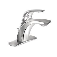 CHROME ONE-HANDLE HIGH ARC BATHROOM FAUCET