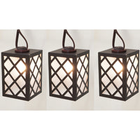 Living Accents  C7  Brown Lantern  Light Set  Clear  9 ft. 10 lights