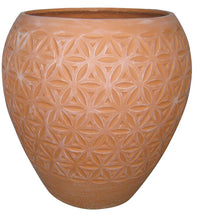 Southern Patio 20 in. H X 20.5 in. W X 20 in. D Fiberglass Earthen Planter Terracotta