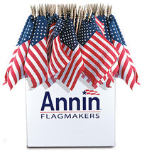 U.S. Handheld Flag, 8 x 12-In. (Pack of 48)