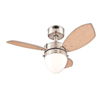 Westinghouse  Hayden  30 in. Brushed Nickel  Indoor  Ceiling Fan