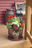 Bloomers Stackable Flower Tower Planter – Brown