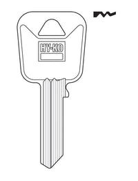 Hy-Ko Traditional Key Automotive Key Blank Single sided For For Master Lock (Pack of 10)