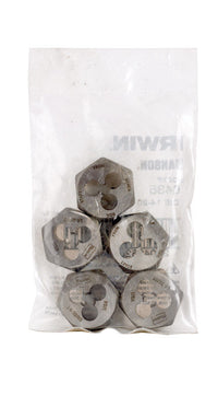 Irwin Hanson High Carbon Steel SAE Hexagon Die 14-20NS 1 pc. (Pack of 5)