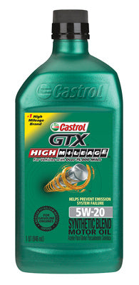 GTX High-Mileage Motor Oil, 5W-20, 1-Qt. (Pack of 6)