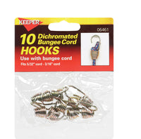 Keeper  Silver  Bungee Cord Hooks  5 in. L x 0.1875 in.  1 pk