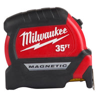 Milwaukee  35 ft. L x 1.83 in. W Premium  Magnetic Tape Measure  Red  1 pk