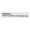 Lundberg Family Farms Organic California White Basmati Rice - Single Bulk Item - 25LB