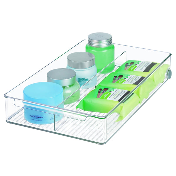 iDesign Linus 2 in. H x 12 in. W x 12 in. D Plastic Drawer Organizer