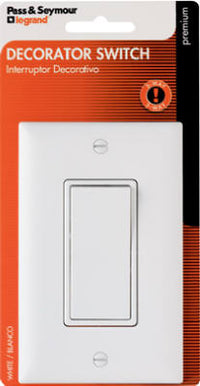 White 3-Way Premium Decorator Quiet Switch