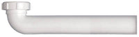 Slip Joint Drain Pipe, White Plastic, 1.5 x 15-In.