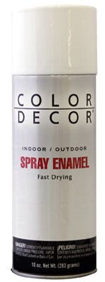 Spray Paint, Interior/Exterior, Satin White, 10-oz. Aerosol