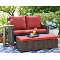 Redington 3-Pc. Patio Seating Set With Loveseat, Table & Ottoman