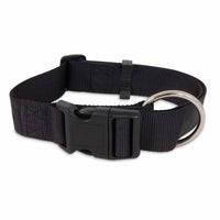 Nylon Dog Collar, Black, 1 x 20-In. (Pack of 3)