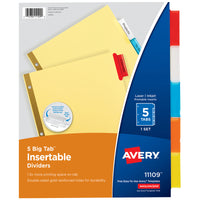 Avery Big Tab Ivory Binder Dividers 1 pk