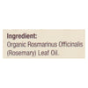 Nature's Answer - Organic Essential Oil - Rosemary - 0.5 oz.