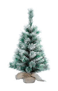 Decoris  Snowy Vancouver Tree  Christmas Decoration  Green  Polyester  1 pk (Pack of 8)