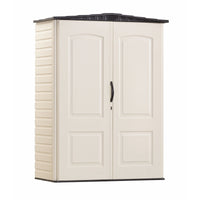 Rubbermaid Plastic Vertical Storage Shed With Floor Kit