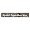 Spicely Organics - Organic Cloves - Whole - Case of 3 - 1.1 oz.