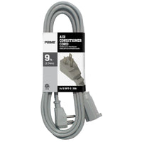 Prime Indoor 9 ft. L Gray Extension Cord 14/3 SPT-3