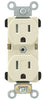 Leviton 15 amps 125 V Duplex Light Almond Outlet 5-15R 1 pk