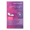 Natracare Dry and Light Individually Wrapped Pads - 20 Pack