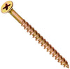 Wood Screws, Interior, Phillips, Zinc & Yellow, 2.5-In. x #8, 1-Lb.