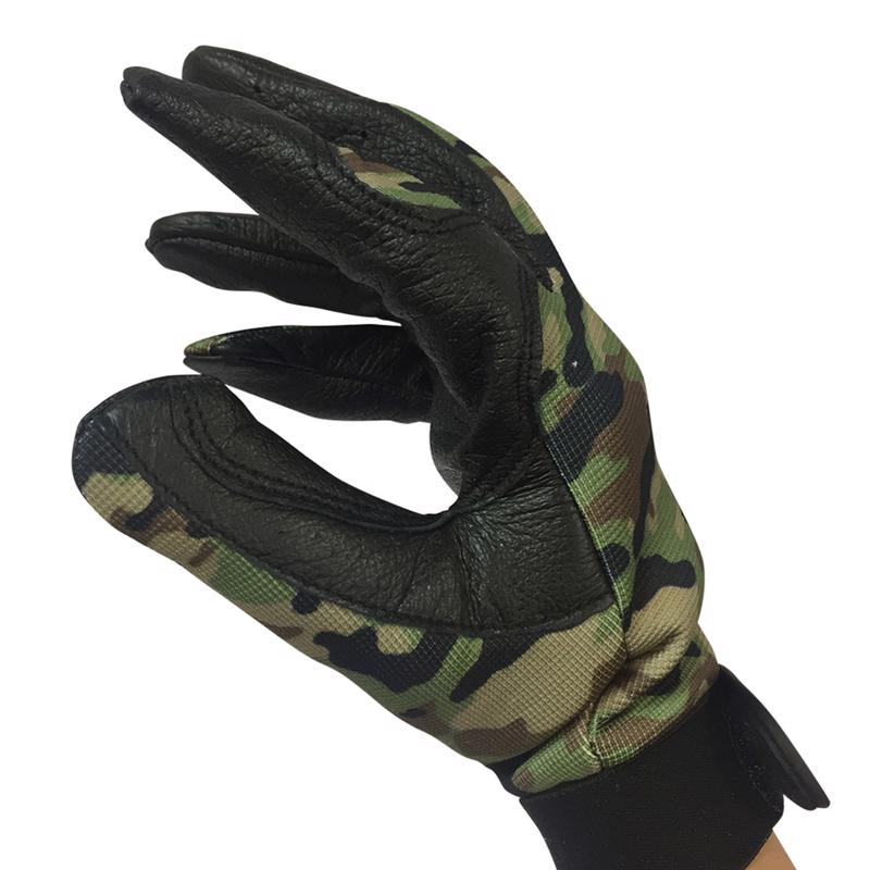 Wells Lamont Synthetic Leather Hi-Dexterity Camo Gloves, 1 Pair at