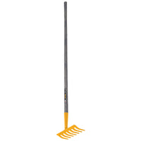 True Temper 43.25 in. 7 Tine Steel Kids Rake Wood Handle