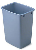 Rubbermaid 9 gal Royal Blue Plastic Sleek Wastebasket