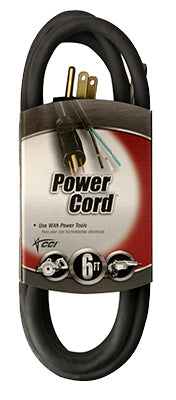 Replacement Power Supply Cord, 14/3, 6-Ft.