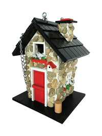 Home Bazaar  9.45 in. H x 7.1 in. W x 6.3 in. L Wood  Bird House